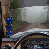 Blue MaxTow Triple Gauge Package for 2011-2016 Ford Super Duty Power Stroke