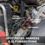 HPOP Harness Installed to 6.0L Power Stroke