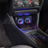 Universal Dual Gauge Under Dashboard Mounting Bracket Pod Installed Universal Dual Gauge Under Dashboard Mounting Bracket Pod Installed