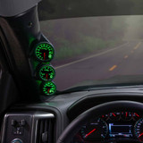 Green MaxTow Triple Gauge Package for 2014-2019 GMC Sierra Duramax