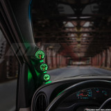 1992-2002 Ford E-Series Van Triple Pillar Pod Installed - Straight View