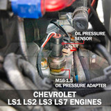 Oil Pressure Sensor Thread Adapter for GM LS1, LS2, LS3, LS7 & LSX Oil Pressure Sensor Thread Adapter for GM LS1, LS2, LS3, LS7 & LSX