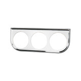 Universal Chrome Triple Gauge Under Dashboard Mounting Bracket Pod Universal Chrome Triple Gauge Under Dashboard Mounting Bracket Pod