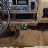 Universal Chrome Single Gauge Under Dashboard Mounting Bracket Pod Installed Universal Chrome Single Gauge Under Dashboard Mounting Bracket Pod Installed