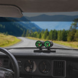 Universal Dual Gauge Swivel Dashboard Pod Installed