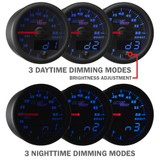 Black and Blue MaxTow Double Vision Daytime and Nighttime Dimming Modes Black and Blue MaxTow Double Vision Daytime and Nighttime Dimming Modes