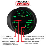 Black & Green MaxTow Gauge Features