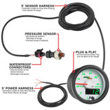 Coolant Pressure Gauge Parts & Wiring Schematic Coolant Pressure Gauge Parts & Wiring Schematic