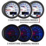 White & Blue MaxTow Double Vision Daytime & Nighttime Dimming Modes White & Blue MaxTow Double Vision Daytime & Nighttime Dimming Modes
