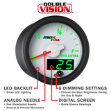 White & Green MaxTow Gauge Features