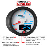 White & Blue MaxTow Gauge Features White & Blue MaxTow Gauge Features