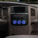 Blue MaxTow Triple Dashboard Gauge Package for 2003-2005 Dodge Ram Cummins Blue MaxTow Triple Dashboard Gauge Package for 2003-2005 Dodge Ram Cummins