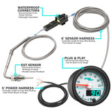 MaxTow Match 3rd Gen Cummins 2200 F Exhaust Gas Temperature Gauge Parts & Wiring Included
