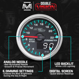 MaxTow Match 2014-2020 6.6L GM Duramax 2200 F Exhaust Gas Temperature Gauge Features