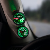 Black & Green MaxTow 1500 F Pyrometer EGT Gauge Installed