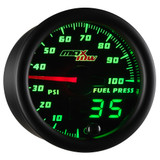 Black MaxTow Double Vision 100 PSI Fuel Pressure Gauge Black MaxTow Double Vision 100 PSI Fuel Pressure Gauge