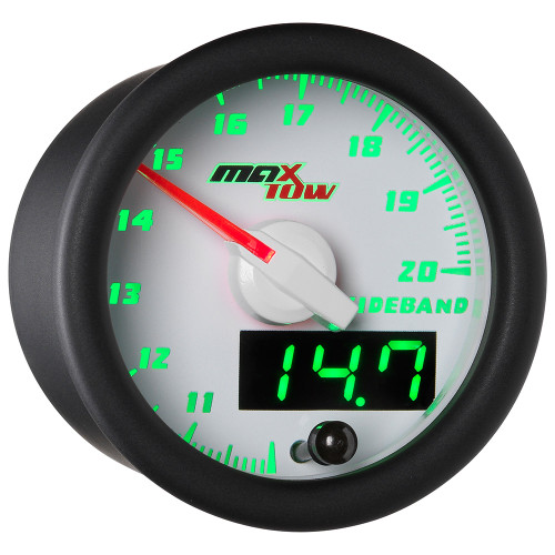 White MaxTow Double Vision Wideband Air/Fuel Ratio Gauge