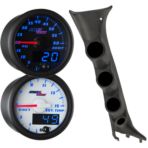 2009-2014 Ford F-150 Blue MaxTow Custom Gauge Package Thumb