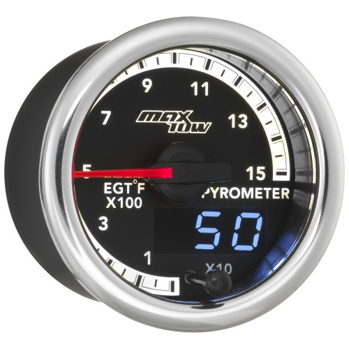 MaxTow Match 4th Gen Cummins 1500 F Pyrometer EGT Gauge