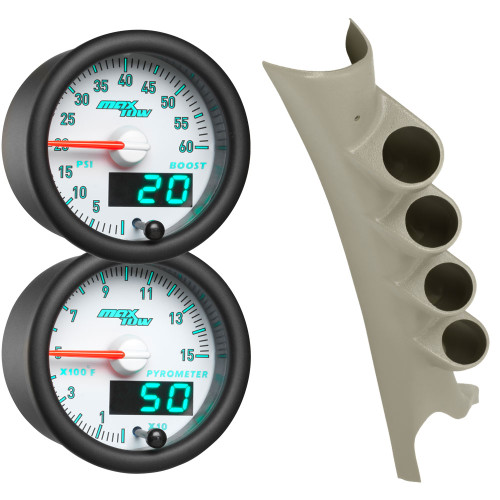MaxTow Match Quad Gauge Package for 2003-2009 Dodge Ram Cummins MaxTow Match Quad Gauge Package for 2003-2009 Dodge Ram Cummins