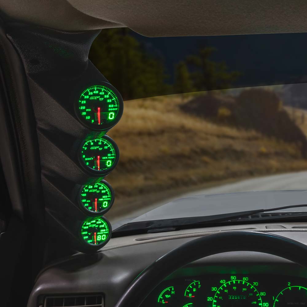 MaxTow | Green Double Vision™ Quad Gauge Package for 1999
