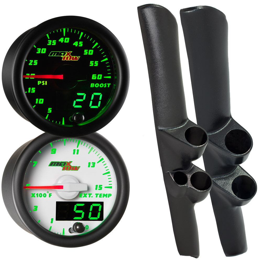 98-02 Dodge Ram Cummins Full Size Dual MaxTow Custom Gauge Package 98-02 Dodge Ram Cummins Full Size Dual MaxTow Custom Gauge Package