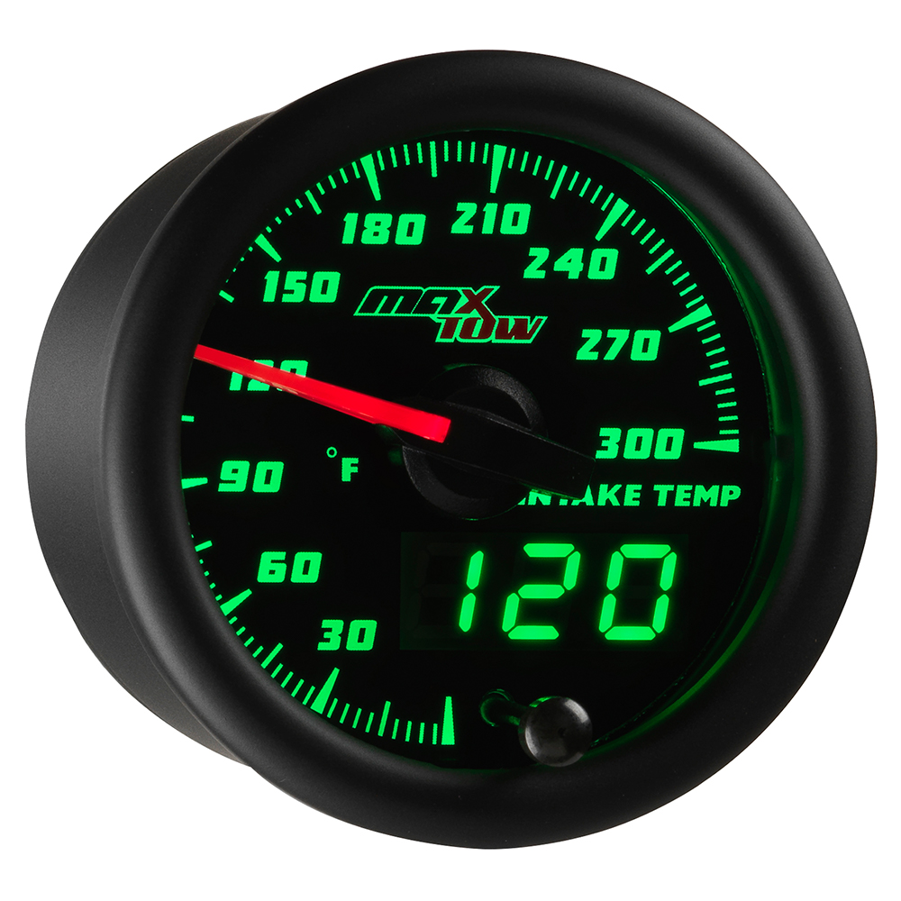 Black & Green MaxTow Intake Temperature Gauge Black & Green MaxTow Intake Temperature Gauge