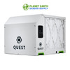 Quest 155 high efficiency overhead dehumidifier, 155 pints daily, 120 volts, available at PlanetEarthGardenSupply.com.