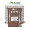 Hull Farm Cocoa Shell Mulch in bulk, featuring 2 cubic foot bags for garden beds and landscaping projects.