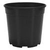 The HC Companies Premium Injection Trade Nursery Black Round Plastic Pots (1 Gallon) in Bulk