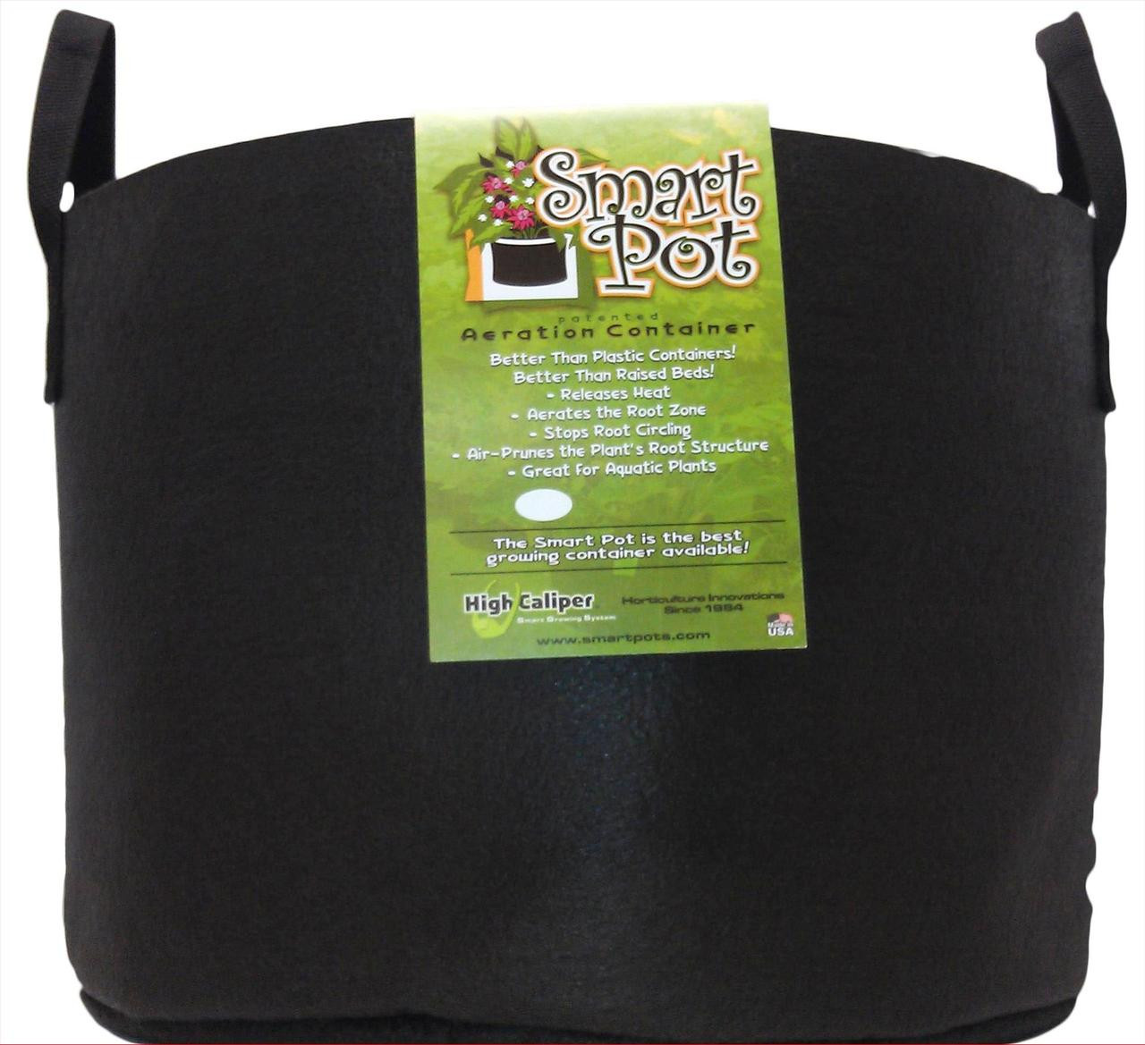 15 Gallon Smart Pot with handle black in Bulk (724730) UPC:674344140151