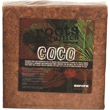 Aurora Innovations Roots Organics Compressed Chopped Coconut Strand Fiber (5 Kilo blocks) in Bulk (AURROCB) UPC 609728631987 (2)