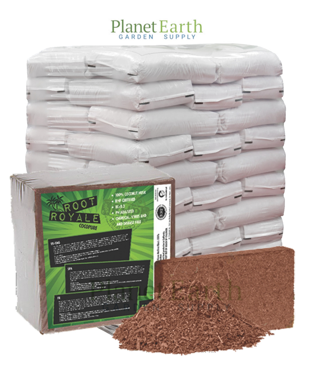 Root Royale Coco Brick (11 pound bricks) in Bulk () UPC 816731018708