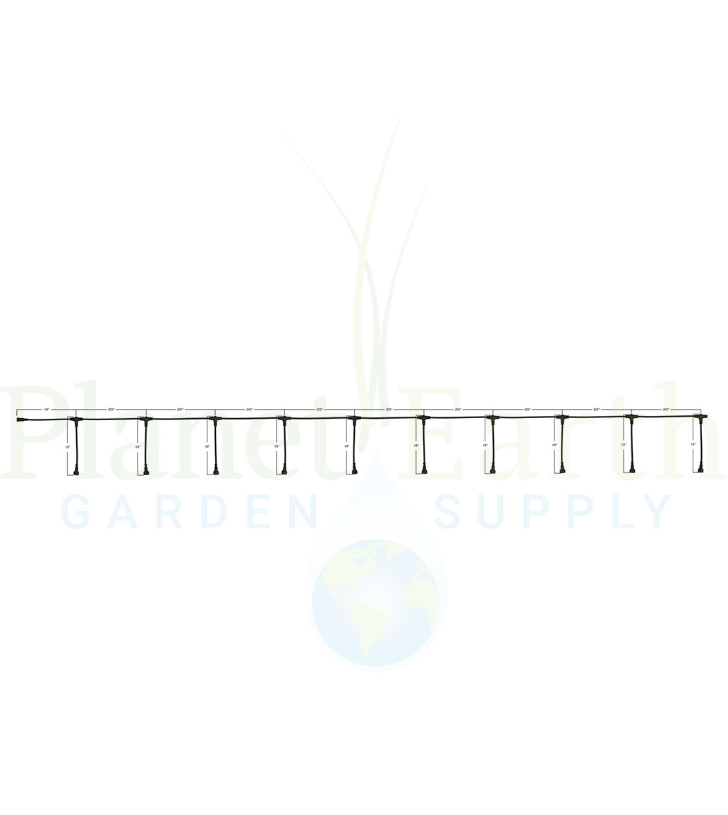 Kind LED Bar Light Daisy Chain Cord 10 Site (18AWG, 120V) in Bulk (KBLDC10) UPC 4646003859380