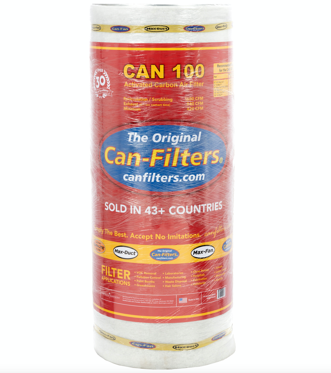 Can-Filter 100 with out Flange (840 CFM) in Bulk (700634) UPC 20840470000070