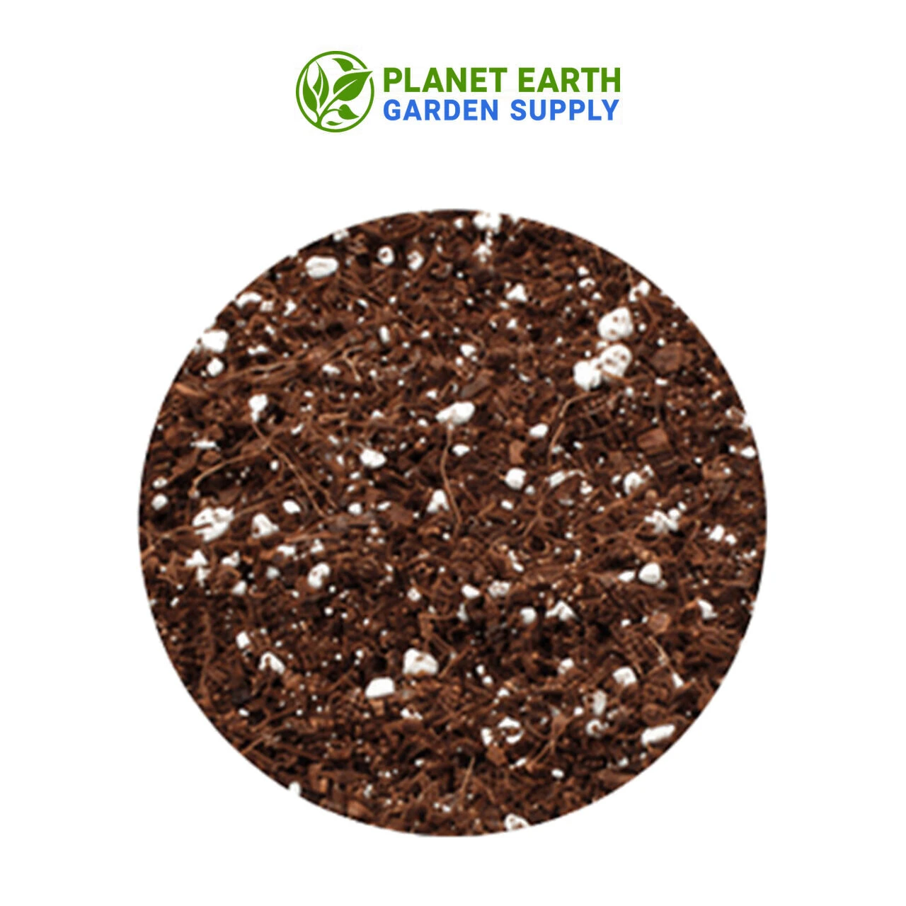 Bulk Mother Earth Coco + Perlite growing media, packaged in 1.8 cubic foot bags, from PlanetEarthGardenSupply.com.