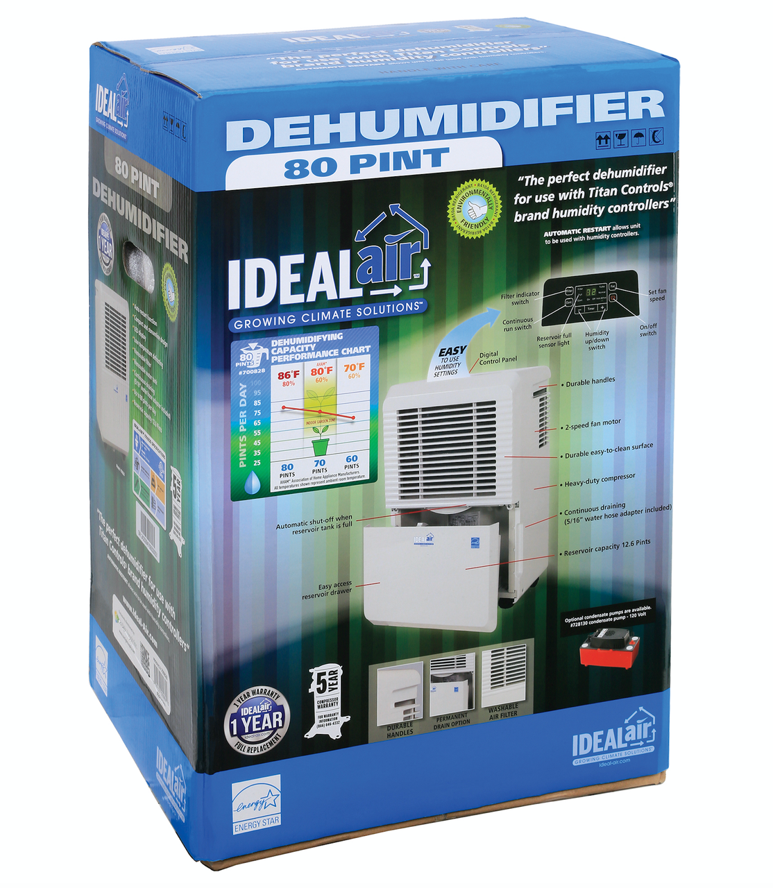 Ideal-Air Dehumidifier (60 pints) (700828) UPC 847127009895 (5)