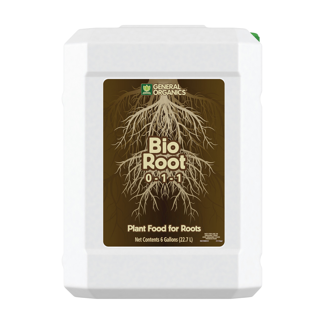 General Hydroponics General Organics BioRoot 0-1-1 (6 gallons) in Bulk (720003) UPC 20793094000233