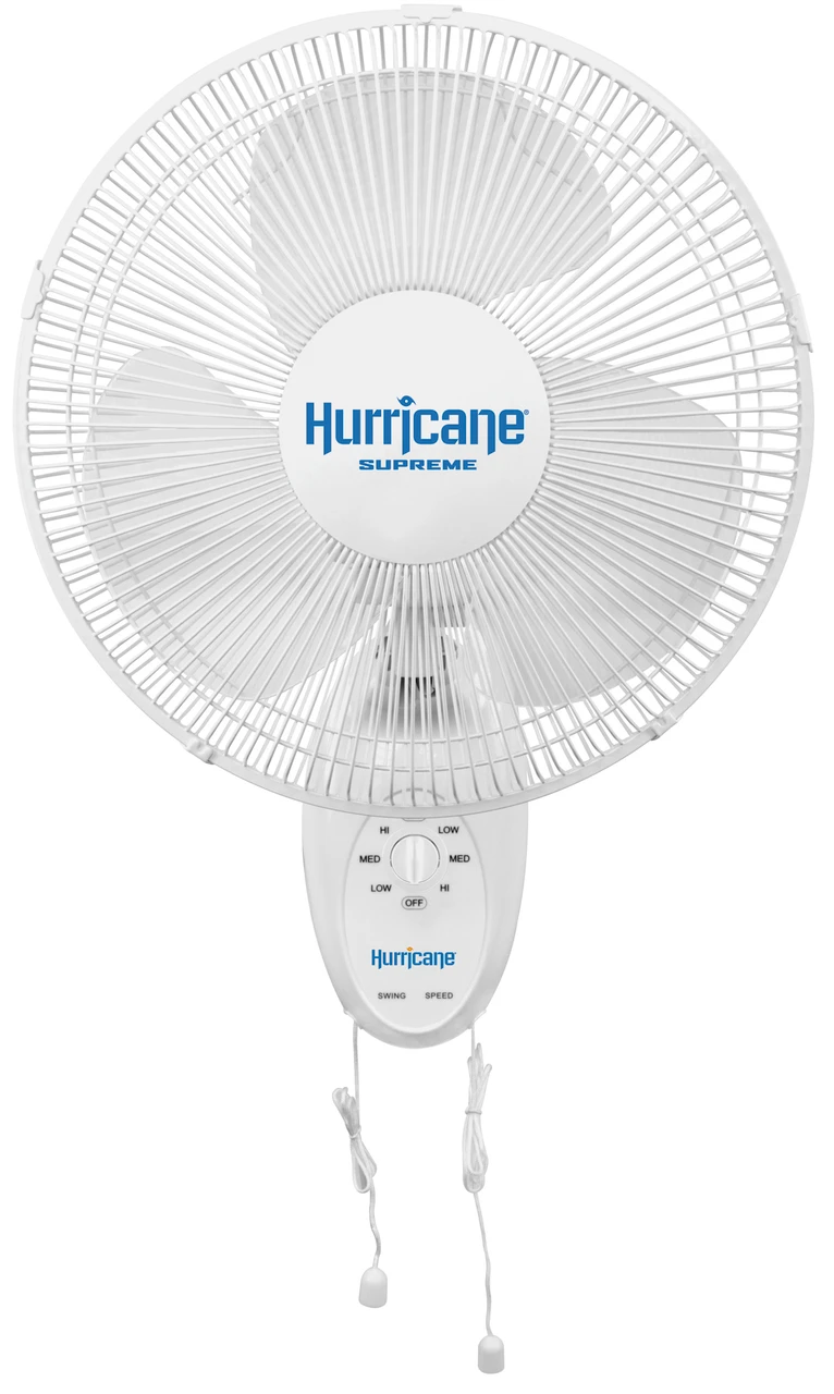 Hurricane Supreme Oscillating Wall Mount Fan (12 inch) in Bulk (736500) UPC 849969018776