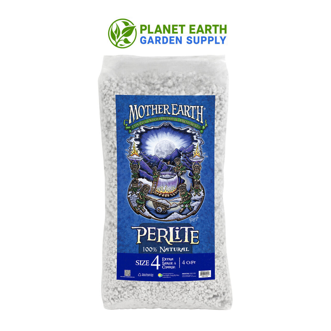 Bulk Mother Earth Perlite #4 order totaling 2,400 cubic feet across 20 pallets.