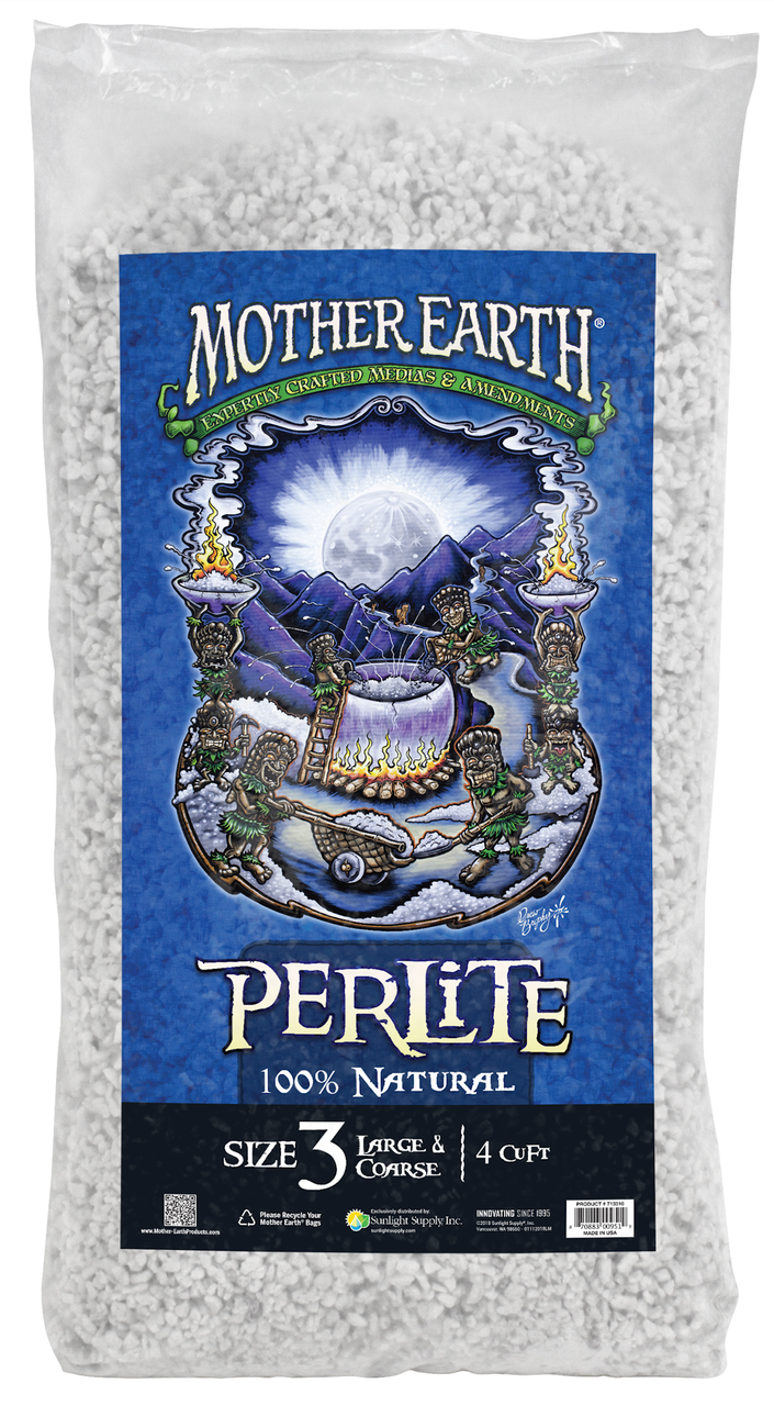 Mother Earth Perlite # 3 (4 cubic foot bags) Full Truckload (713310) UPC 20870883009513 (1)