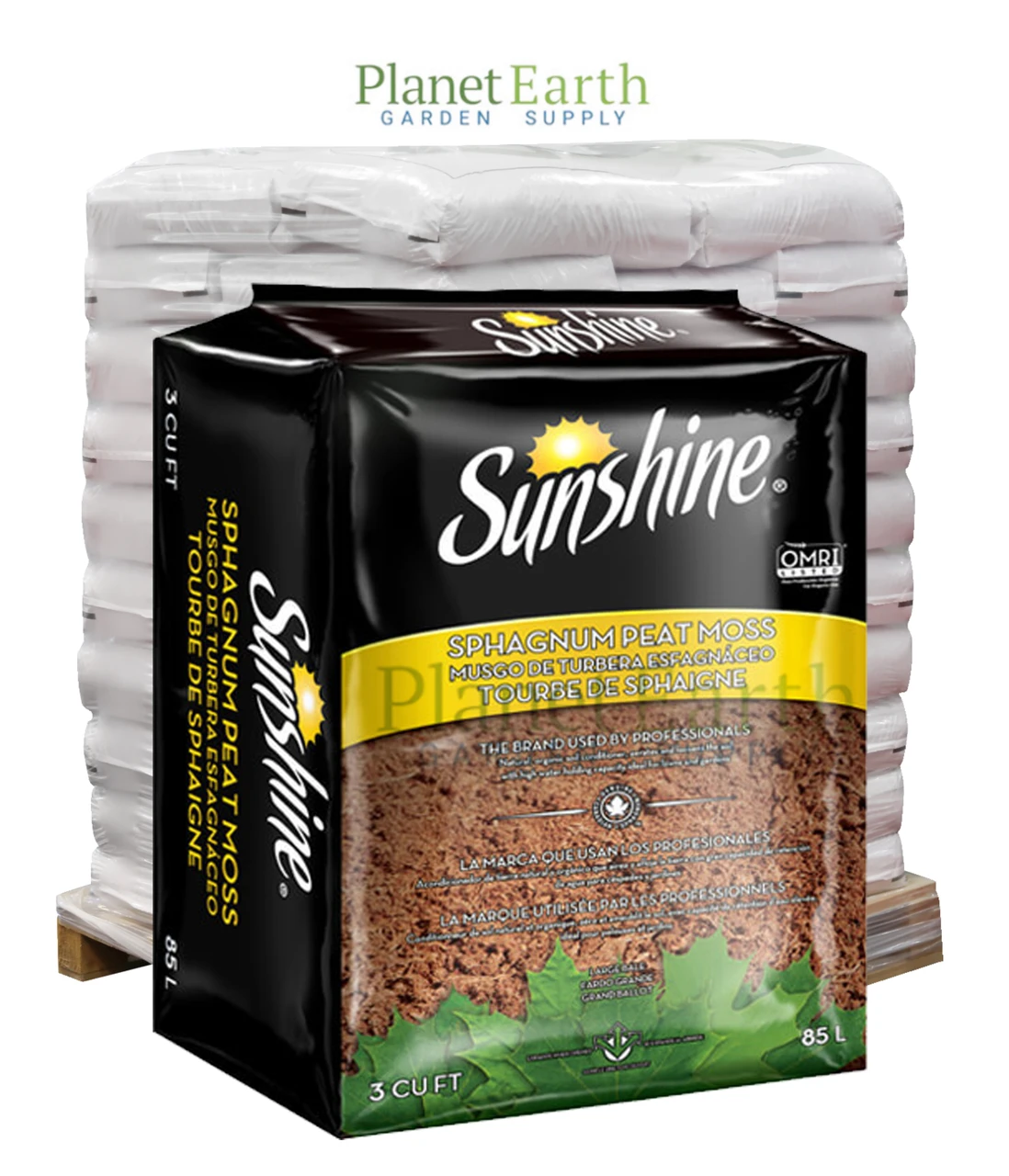 Sunshine Sphagnum Peat Moss (3 cubic foot bales) in Bulk  (1)