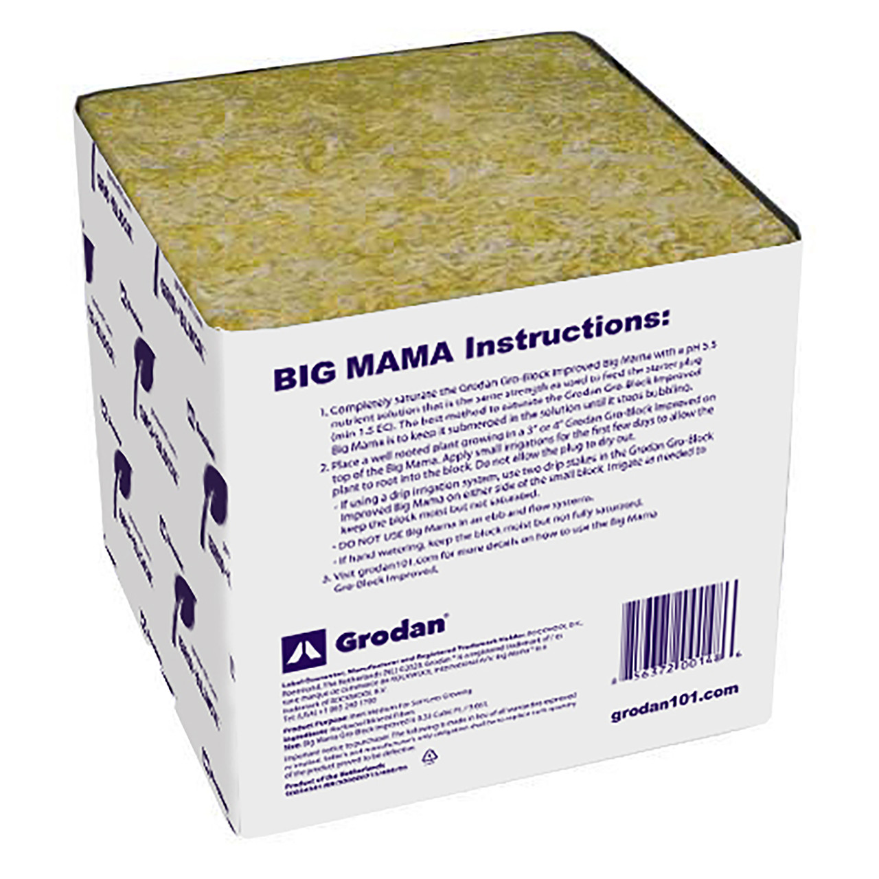 Grodan Big Mama Block (8 inches x 8 inches x 8 inches) in Bulk (713023) UPC 774783495352 (2)