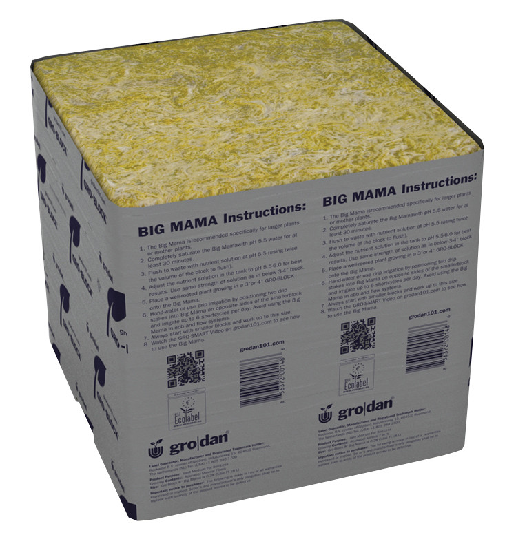 Grodan Delta Big Mama Block (8 inches x 8 inches x 8 inches) in Bulk (713088) UPC 774783484998 (2)