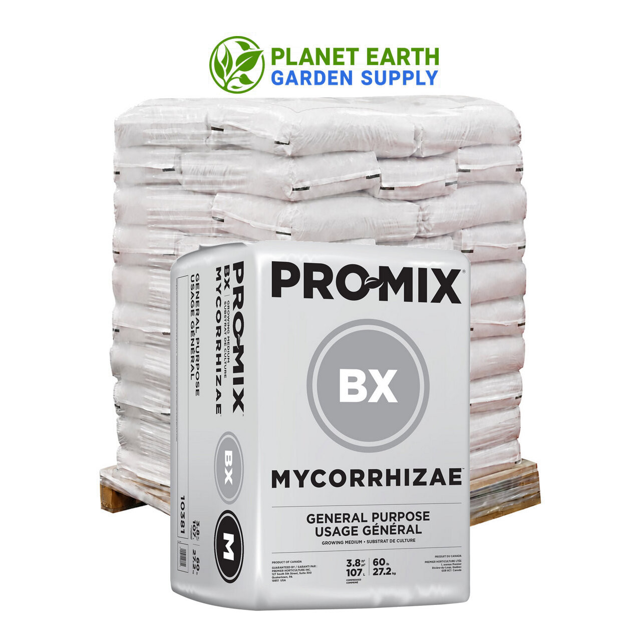Bulk Premier PRO-MIX BX Mycorrhizae order featuring 600 bales for commercial container crop production.