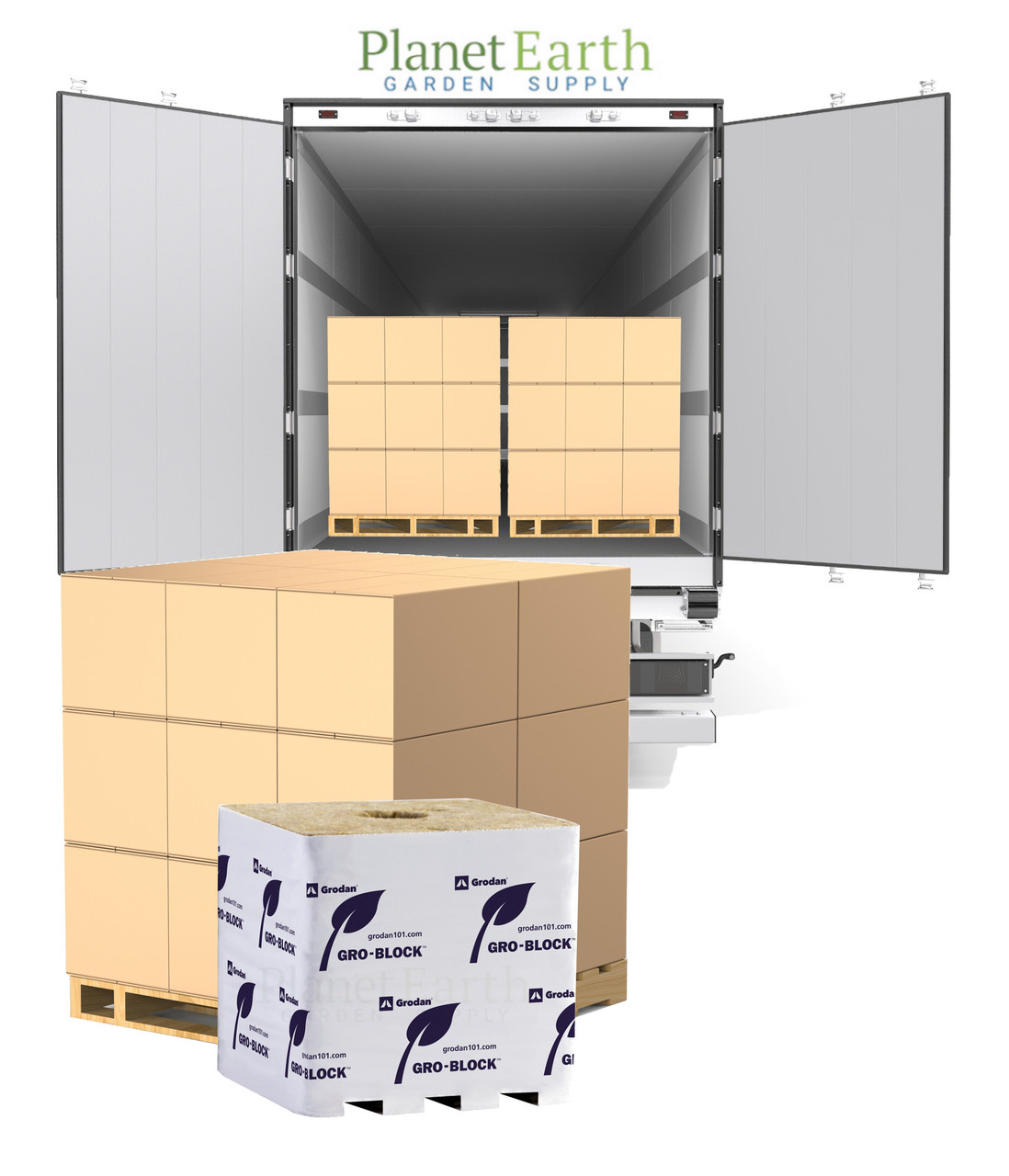 Grodan Improved Hugo (6 inches x 6 inches x 6 inches), Full Truckload