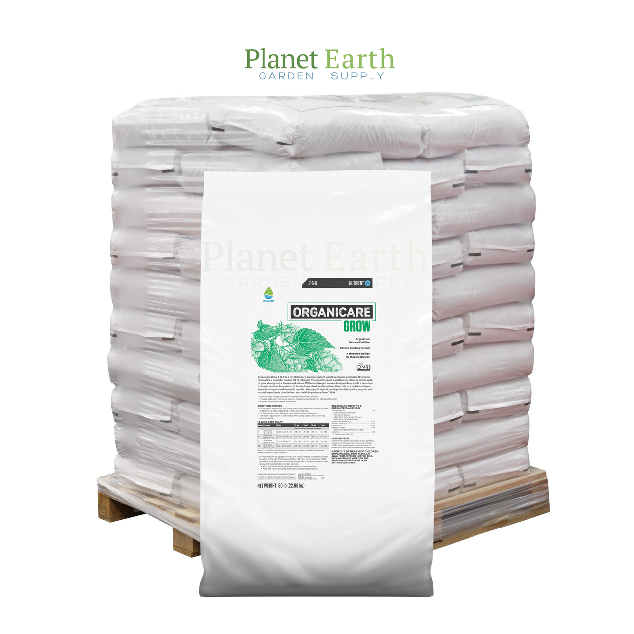 Botanicare Organicare Grow (50 pound bag) in Bulk (733772) UPC 20757900337722 (1)