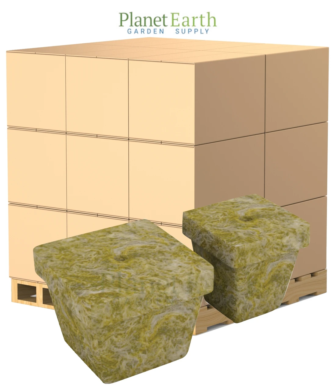 Grodan A-OK Starter Plugs, 50/40, (2 inches x 2 inches cubes) sheets of 50 Unwrapped in Bulk (713031) UPC 8718232100338 (1)