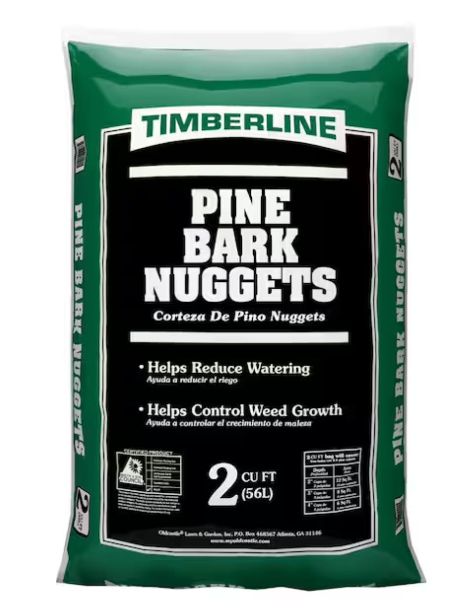 Timberline Pine Bark Nuggets (2 cubic foot bags) in Bulk (2)