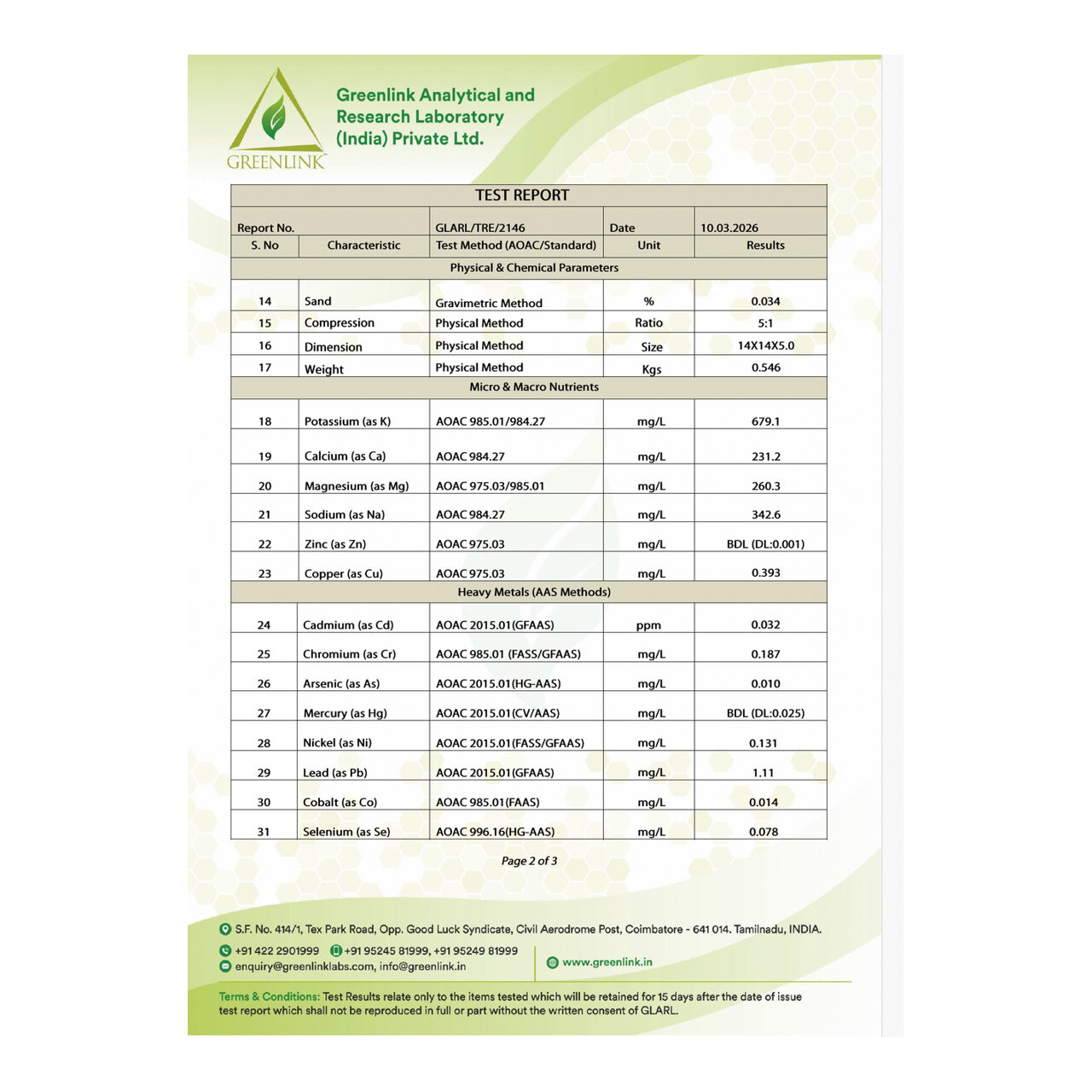 FloraFlex Coco Coir Test Report (2)